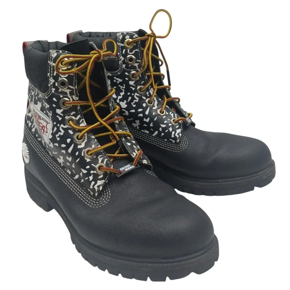 TIMBERLAND MEN'S DESUS & MERO X TIMBERLAND WATERPROOF 6-INCH BOOTS A2N9R SIZE: 8